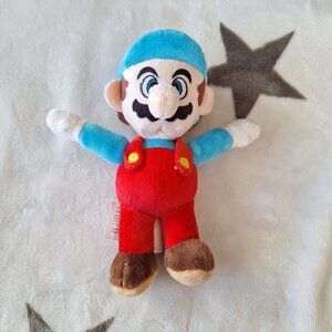 Super Mario Bros Stuffed Plush Ice Mario Good Stuff 2020 Nintendo 6‎ inches